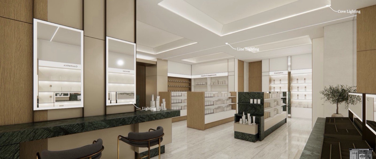 Rendu : espace beauté